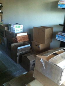 boxes everywhere